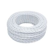 Ретро кабель витой ПВХ 2*2,5 БЕЛЫЙ
