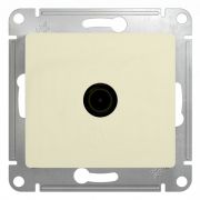 Розетка СУ 1-м Глосса (мех.) ТВ оконечная крем