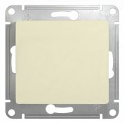 Переключатель СУ 1-кл Глосса (мех.) проходной крем