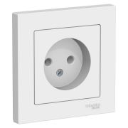 Розетка СУ 1-м Атлас б/з 16А белый (140)