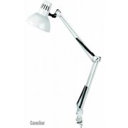 Светильник настольный Camelion KD-312 60W E27 струбцина белый