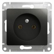 Розетка СУ 1-м Глосса (мех.) б/з 16А антрацит