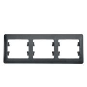 Рамка 3-м Глосса горизонт. антрацит