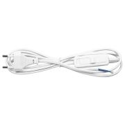 Шнур сетевой 1,9м с выкл. белый Feron