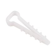 Дюбель-хомут 6х12 плоский белый (уп.100шт) REXANT