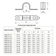 Скоба двухлапковая СМД 38-40