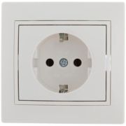 Розетка СУ 1-м Мира с/з 16А белый (0202-122)