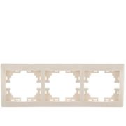 Рамка 3-м Мира горизотальная крем