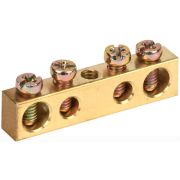 Шина нулевая ШНИ-6*9 4/1 (4 группы/крепеж по центру) 38мм