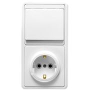 Блок БКВР СУ Роз с/з+Выкл 1-кл Бэлла 031