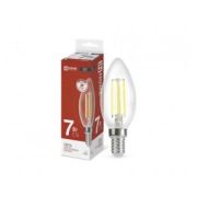 Лампа филамент E14 7W 4000К C37 свеча ASD/InHome