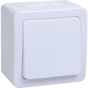 Выключатель ОУ 1-кл Гермес IP54 ВС20-1-0-ГПБ белый ИЭК