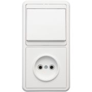 Блок БКВР СУ Роз б/з+Выкл 1-кл Бэлла 037