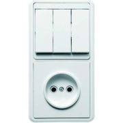 Блок БКВР СУ Роз б/з+Выкл 3-кл Бэлла 039