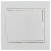 Розетка СУ 1-м Мира с/з 16А с крышкой белый