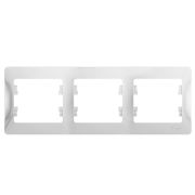 Рамка 3-м Глосса горизонт. белый