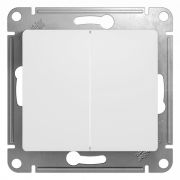 Выключатель СУ 2-кл Глосса (мех.) белый