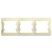 Рамка 3-м Глосса горизонт. крем