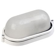 Светильник 60W овал белый НПП 1401 E27 IP54