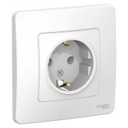 Розетка СУ 1-м Бланка с/з 16А белый