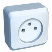 Розетка ОУ 1-м Этюд б/з 16А PA16-001B белый