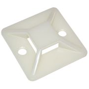Площадка самокл. 20х20 белая под хомуты (уп.100шт) ИЭК
