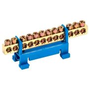 Шина N «ноль» на DIN-изол. типа «Стойка» ШНИ-6х9-12-С-С