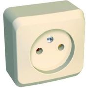 Розетка ОУ 1-м Этюд б/з 16А PA16-001K крем