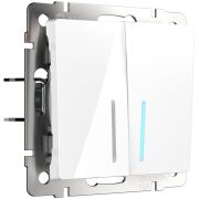 Выключатель СУ 2-кл (мех.) с инд. бел. W1120101 Веркель