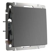 Выключатель СУ 1-кл Веркель (мех.) графит риф. WL04-SW-1G