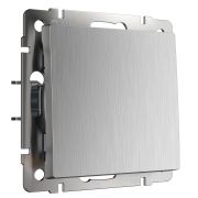 Выключатель СУ 1-кл (мех.) серебряный риф. WL09-SW-1G