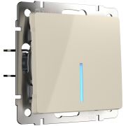 Выключатель СУ 1-кл (мех.) с инд. слоновая кость W1110103 Веркель