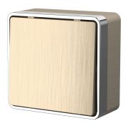 Выключатель ОУ 1-кл Веркель шампань риф Gallant W5010010