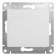 Переключатель СУ 1-кл Глосса (мех.) проходной белый