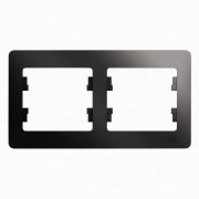 Рамка 2-м Глосса горизонт. антрацит