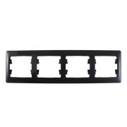 Рамка 4-м Глосса горизонт. антрацит