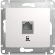 Розетка СУ 1-м Глосса (мех.) комп. RJ45 белый