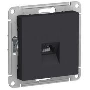 Розетка СУ 1-м Атлас (мех.) RJ-45 карбон (1083)