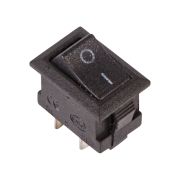 Выкл-кнопка 250V 3A (2c) ON-OFF черная Micro Арт.36-2010 (RWB-101) REXANT