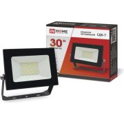 Прожектор ASD/InHome СДО-7 30W 6500К IP65 4621 черный