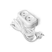 Удлинитель Универсал У6-011M 2гн 3м б/з 6А (ПВС 2х0.75)