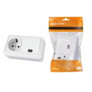 Блок БКВР ОУ Роз с/з+Выкл 1-кл с инд ТДМ Ладога горизонт