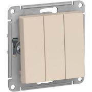 Выключатель СУ 3-кл Атлас (мех.) крем (231)