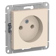 Розетка СУ 1-м Атлас (мех.) б/з 16А крем (241)