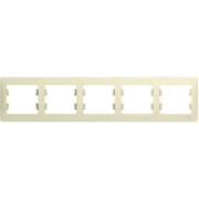 Рамка 5-м Глосса горизонт. крем