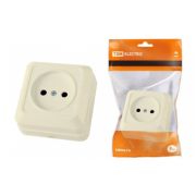 Розетка ОУ 1-м б/з 10А ТДМ Ладога сл.кость