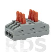 ВАГО 222-423 3х(0,08-4мм2) с рычаж. проходная EKF