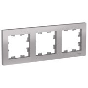 Рамка 3-м Атлас алюминий (303)