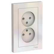 Розетка СУ 2-м Атлас б/з 16А жемчуг (420)