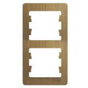 Рамка 2-м Глосса вертикал. дуб
